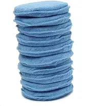HEALLILY 10Pcs Polish Wax Sponge Applicator Pads for Vehicle Detailing Durable Double Sided Car Wax Sponge for Cleaning Polishing and Waxing