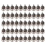 Metal Brad Fasteners, 50 Pcs Mini Brad Split Pins, Red Bronze