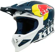 Kini MXC1 Red Bull 1.0, motocross helmet , color: Dark Blue/White/Blue , size: S