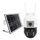 Solar Security Camera Solar Security Camera System 320 Degree PTZ With 3 Large