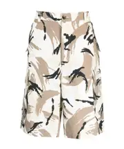 Kenzo Tropic Camo Print Cargo Shorts 28,29,30 Multicolor