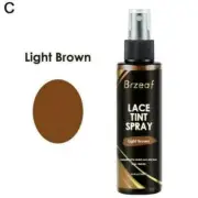 100ml Spray For Closures Frontals& Lace Wigs Lace SprayTint HeadcoverLight Brown