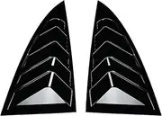 Compatible for Tesla Model 3 Highland 2024+ Rear Side Window Louvers Air Vent Scoop Shades Cover Blinds Spoiler Gloss Black