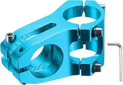 sourcing map 31.8mm Bike Stem 45mm Aluminum Alloy Bicycle Handlebar Stem with Hex Wrench for Mountain Road Bike BMX MTB Cycling, Sand Lake Blue