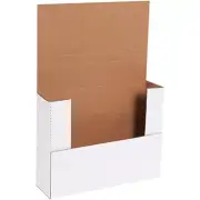 12" X 9" X 3" White Easy-Fold Mailers (50 Per Bundle)
