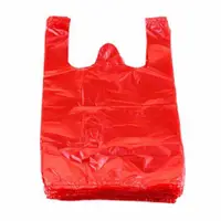 在飛比找蝦皮購物優惠-塑膠手提袋 單色背心袋 塑膠袋 袋子 花袋 手提袋 生意用紅