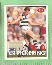 1996 AFL SELECT STICKER #133 LIAM PICKERING, GEELONG CATS