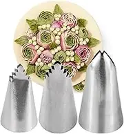 Leaf Decorating Nozzle Set 304 Stainless Steel Piping Tips for Cookies and Cakes Medium/Small Botanical Baking Tools Pastry Nozzles