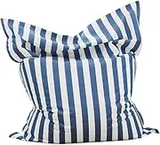Floating Bean Bag For Pool (Only Bean Bag Cover,No Filler) Outdoor Bean Bag Pouf Cover,Outdoor Waterproof Bean Bag Pouf Cover No Filler Stripe Swimming Pool Floats Raft Lounger Beach Sailboat Sofa Bed