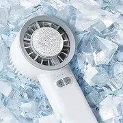 Ice Cooling Handheld Fan, 3s Instant Cool Down Refrigerating Ice Rubbing Pad, Portable Mini Air Conditioner Fan
