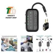 2024 Upgraded Pro Bluetooth Transmitter Receiver,2-in-1 Airplane Bluetooth 5....