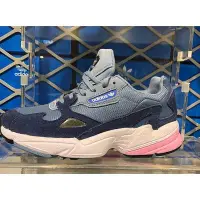 在飛比找Yahoo!奇摩拍賣優惠-Adidas Originals Falcon 海軍藍 厚底