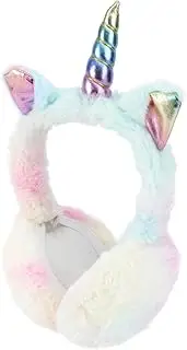 [Holibanna] Comfy Unicorn Earmuffs Handmade Plush Warm Ear Covers for Cold Weather