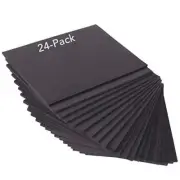 24 Ct Sheets EVA Cosplay Foam in 9” x 12’’ Sheets; High Density Thick 6mm Black