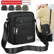 Lightweight Waterproof Nylon Crossbody Bag for Commuting, Travel, and School - Durable Multi-layer Wear-resistant Design, Back to School