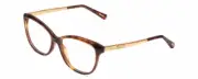 Chopard VCH243S Cateye Reading Glasses in Auburn Tortoise Havana/Rose Gold 53 mm