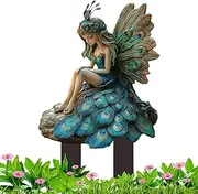 Fairies for Fairy Garden,Fairy Garden Fairies Plant Pot Decorations | Garden Stakes, Flower Pot Decorations, Small Garden Gnome Figurines for Desk Ornament