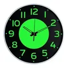 Transparent Mirror Wall Clock with Luminous Feature and Quiet Operation