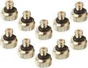 TOBBOMEY 10Pcs Low Pressure Atomizing Nozzle for Outdoor Cooling System Durable Misting Sprayer for Garden Hose for Landscaping Irrigation Agricultural Use