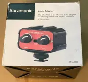 Saramonic SR-AX100 2-Channel Audio Adapter with 3.5mm Mic input for DSLR Cameras