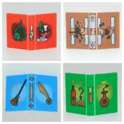 X1 LEGO HARRY POTTER SPELL BOOKS BLUE GREEN BROWN RED FOR MINIFIGURES