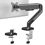 Single Monitor Height Adjustable Counterbalance Pneumatic Arm Desk Mount Stan...