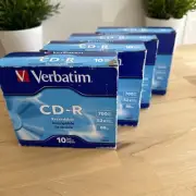 Verbatim CD-R 80 Min 700MB 52× Speed Blank Disc - 10 Pack X 4 (40 CDs )