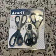 Anvil *Authentic* Scissor Set, 5 Piece Set Multi Purpose Scissors