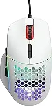 Glorious Gaming Model I Wired Gaming Mouse - 69g Superlight, 2 Swappable Buttons, RGB, PTFE Feet, 9 Programmable Buttons, Side Thumb Rest - White