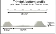 Infill Strips Trimdeck Bottom Strips white Roofing Foam Seal Strips Bottom style