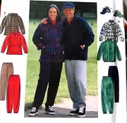 Simplicity Misses Sewing Pattern UNISEX Jacket Sweatpants Hat size XS S M