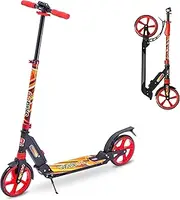 Scooter for Kids Ages 6-12 - Scooters for Teens 12 Years and Up - Adult Scooter with Anti-Shock Suspension - Scooter for Kids 8 Years and Up with 4 Adjustment Levels Handlebar Up to 41 Inches High