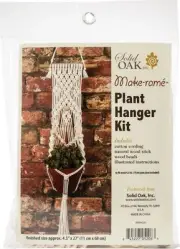 Macrame Plant Hanger Kit-3 Beads (Pack of 1)