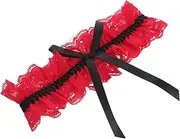 [ANDRESLAD] Bride's Lace Garters for Wedding Elastic Leg Ring Soft Fabric Bridal Accessory