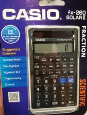 Casio FX-260 Solar II 10-Digit Scientific Calculator, Black