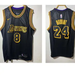 正品代購NBA球衣 18年全新賽季LAKERS 洛杉磯湖人隊 KOBE BRYANT 8&24號蛇紋球衣