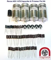 Revox A50 Revox A78 amplifier capacitor & preset trimmer upgrade kit.