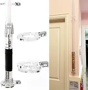 KAFENDA Lightsaber Wall Mount Vertical Display Stand Acrylic Single Sword Holder Compatible For Lightsaber Sword Pack Of 1 (Clear)