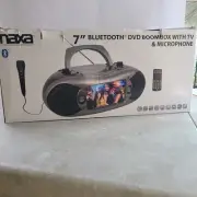 Naxa 7” Bluetooth DVD Boombox w/ TV & Microphone NDL-287M