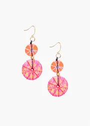 [Taking Shape] Taking Shape Threaded Bead Earrings in Multi - Women's Accessories Multi