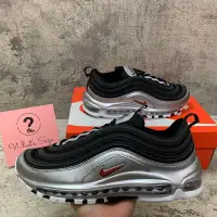 在飛比找Yahoo!奇摩拍賣優惠-【正品】Nike AIR MAX 97 QS 黑銀 亮銀 紅