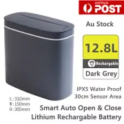 Smart Auto Induction Rechargable Trash Rubbish Waste Bin Can Slim No Touching