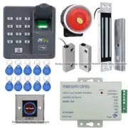 ZKTeco Fingerprint+RFID Door Access Control+Magnetic Lock+Door Sensor+IR Exit