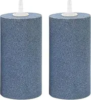AQUANEAT Air Stone 4"x2" for Aquarium Fish Tank Air Pump Aerator Diffuser Hydroponics Cylinder (2pcs, 4")