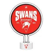 AFL Neon Light - Sydney Swans - 30 x 21.5 x 8.5cm - Team Logo