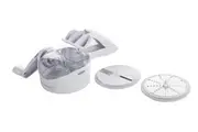 Savannah Sav-1044 Multi Rotary Grater & Slicer - 2 Blades, White/Stainless Steel