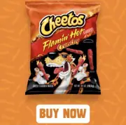 CHEETOS Flamin' Hot Crunchy Cheese Flavored Snacks - Spicy & Cheesy - 3 oz