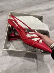 TONY BIANCO RED RUBY KOKO HEELS BRAND NEW IN BOX SIZE 8 REVOLVE $180