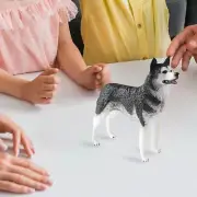 Realistic Dog Figure Toys Preschool Husky Figure for Gift Birthday Toys Kids