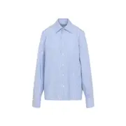 [Saint Laurent] Saint Laurent-Blue Cotton Shirt-Donna 40 FR